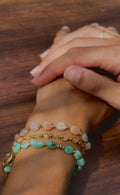 Bracelet Onde en chrysoprase