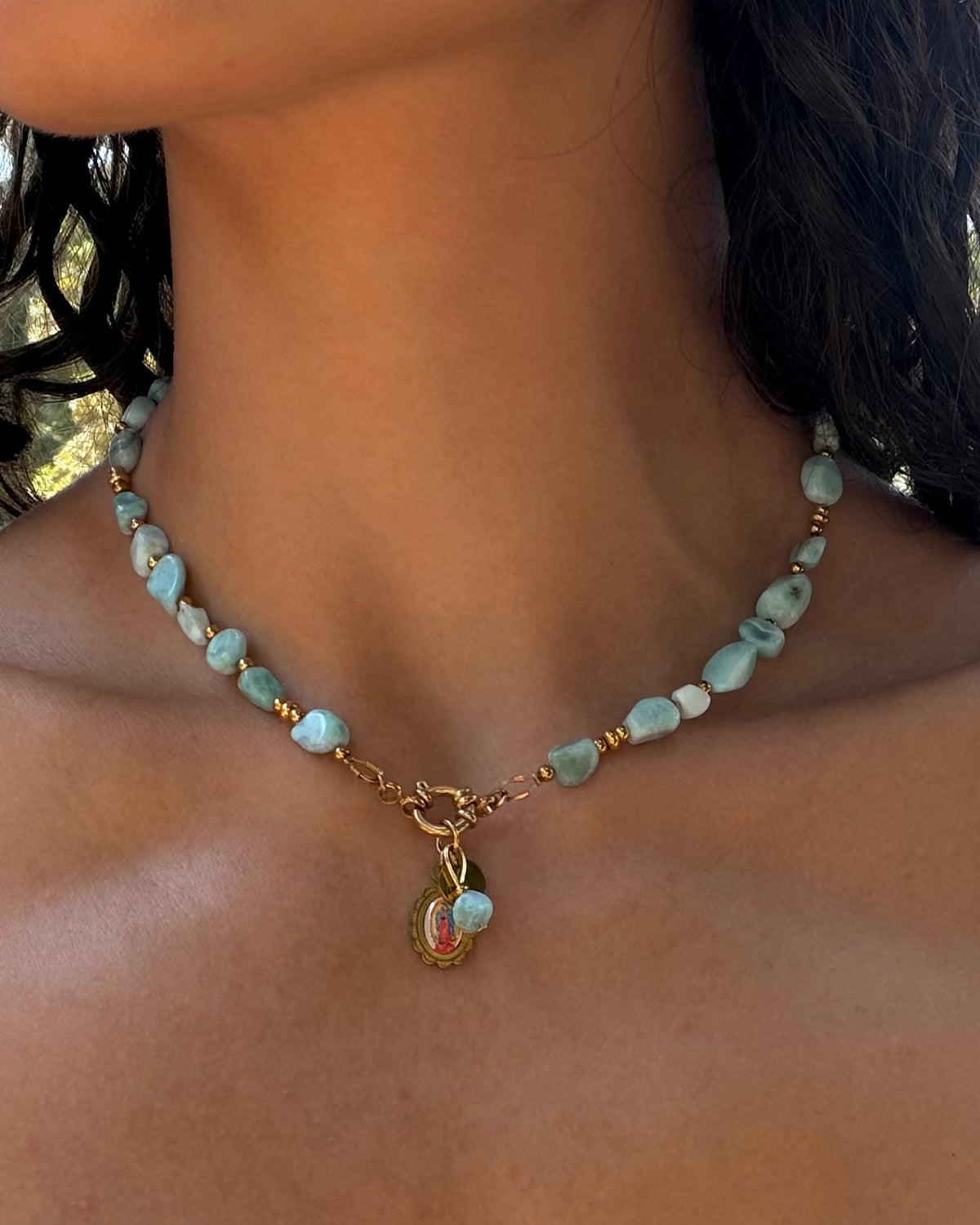 Acqua — Collier en larimar