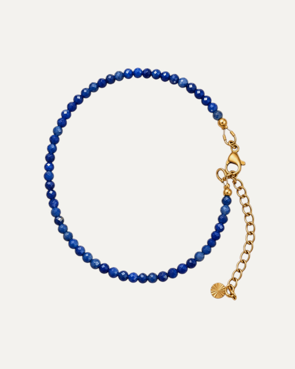 Bracelet Nocturne en sodalite, finition dorée — Théra'Pierres