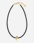 Collier Aurora en spinelle et prasiolite, finition dorée — Théra'Pierres