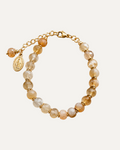 Bracelet Grâce en citrine, médaille miraculeuse — Théra'Pierres
