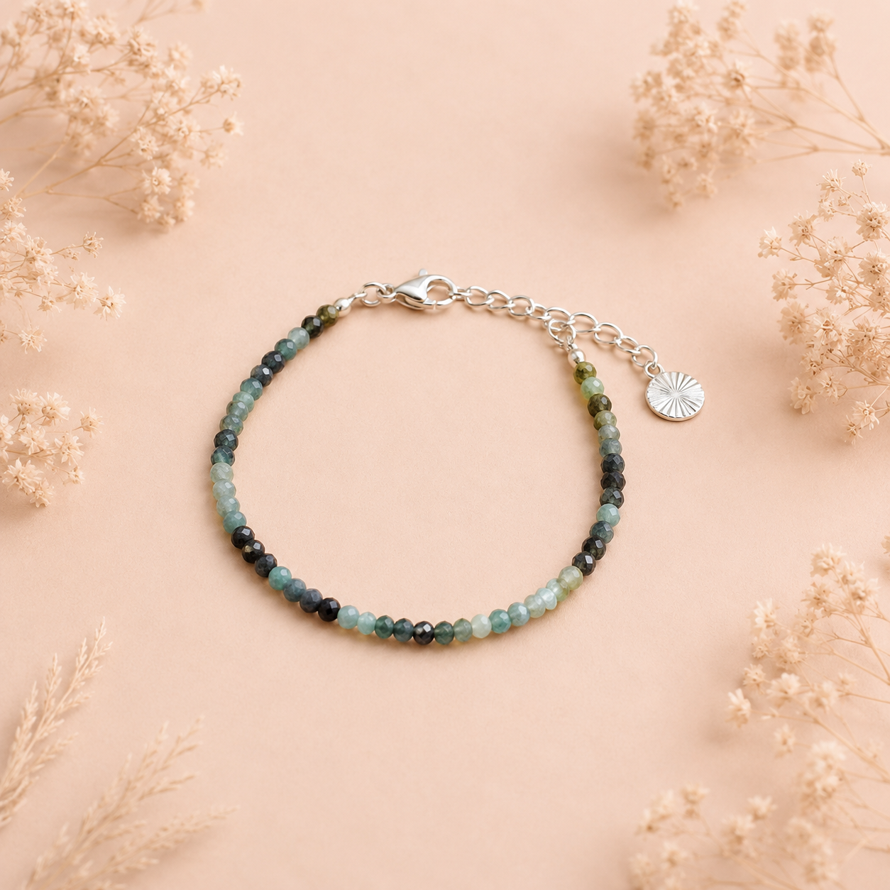 Largo Bracelet en tourmaline bleue — Théra'Pierres