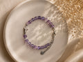 Bracelet Silence, améthyste — Théra'Pierres, Golfe de Saint-Tropez