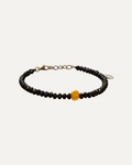 Bracelet Oris en spinelle et ambre, finition argentée — Théra'Pierres