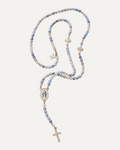 Chapelet Lux en cyanite, médaille de Marie — Théra'Pierres