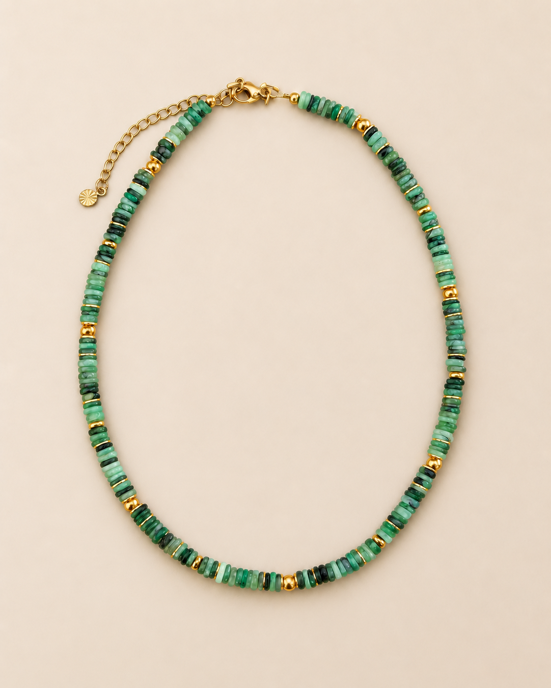 Gloria — Collier en chrysoprase