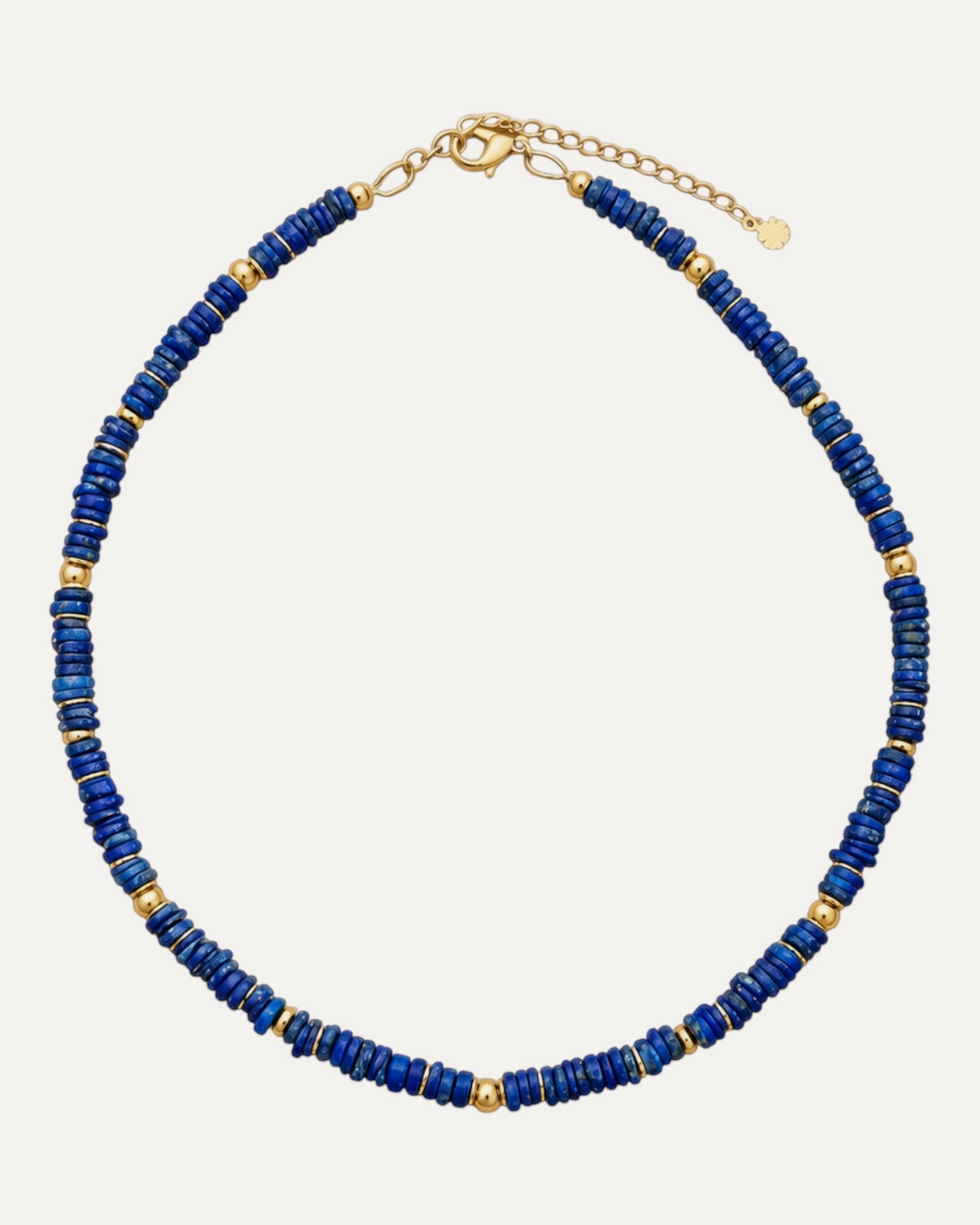 Collier Gloria en lapis-lazuli, finition dorée — Théra'Pierres